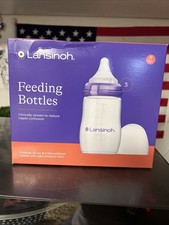 Lansinoh Baby Bottles 8 Oz 3 Count Includes Medium Flow Nipples