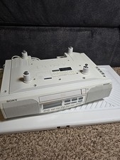 SONY Under Cabinet Radio AM/FM CD Player Alarm Model ICF-CD513 White - Used