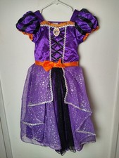 Disney Store Minnie Mouse Halloween Costume Child Size 7/8 Orange Purple