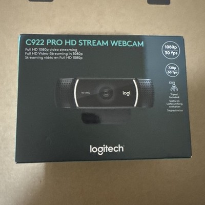 Logitech C922 Pro HD Stream Webcam Neu Brandneu Versiegelt