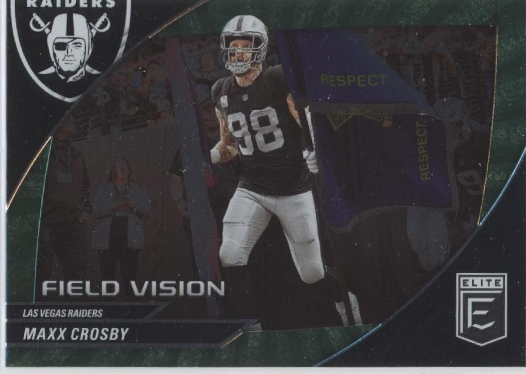 Maxx Crosby 2024 Donruss Elite - Field Vision Green #6 - Las Vegas Raiders