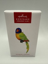 Hallmark 2024 Rainbow Lorikeet Ornament Keepsake Member Club Exclusive - NEW