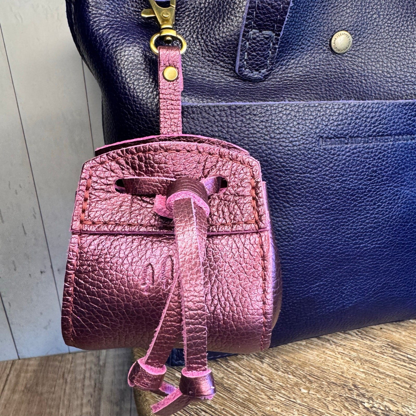 Portland Leather Ultraviolet Pixie Pouch