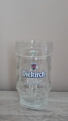 Diekirch Bier Luxemburg Vintage seltener Bierkrug Steinkrug 0,3L Glas