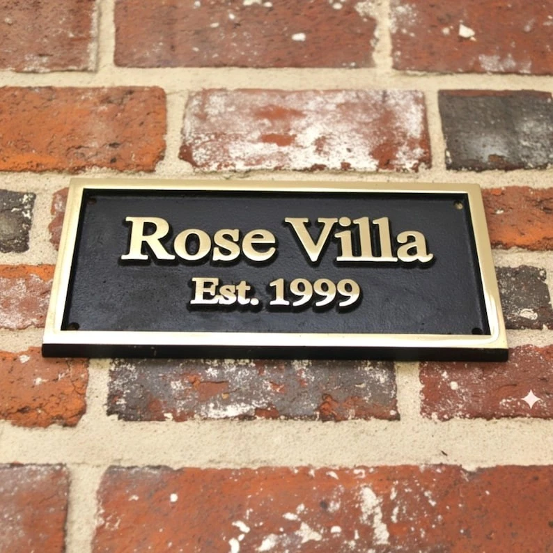 Customized classic brass signs - Nautical signs and plaques - Heavy duty 3D - Image 3 of 4