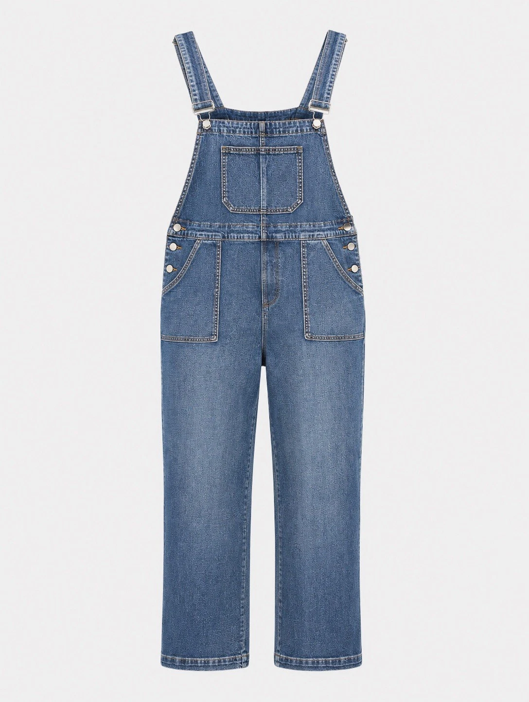 Womens Denim Overalls XL 38x29 Blue Bib Jean Jumpsuit Farmhouse Country