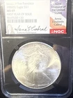 1986(S) Silver Eagle NGC MS69 Anna Cabral Signed * First Year Of Issue! 🔥