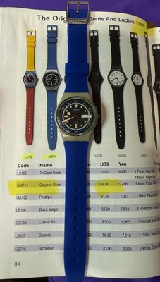 Very Clean Vintage 1985 Swatch  ''Calypso Diver'' GM701 - Running/New Battery 