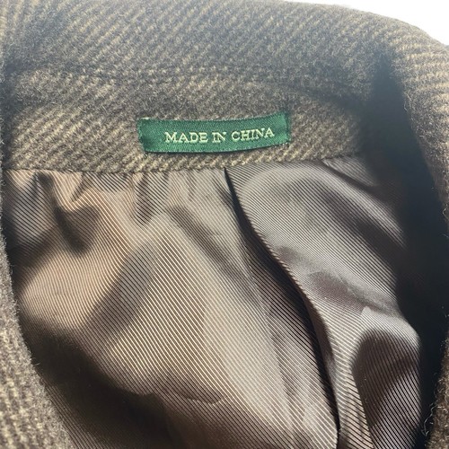 Ralph Lauren Trench Coat Men’s Size 46L Brown Wool Cashmere Overcoat Jacket LRL - Picture 12 of 14