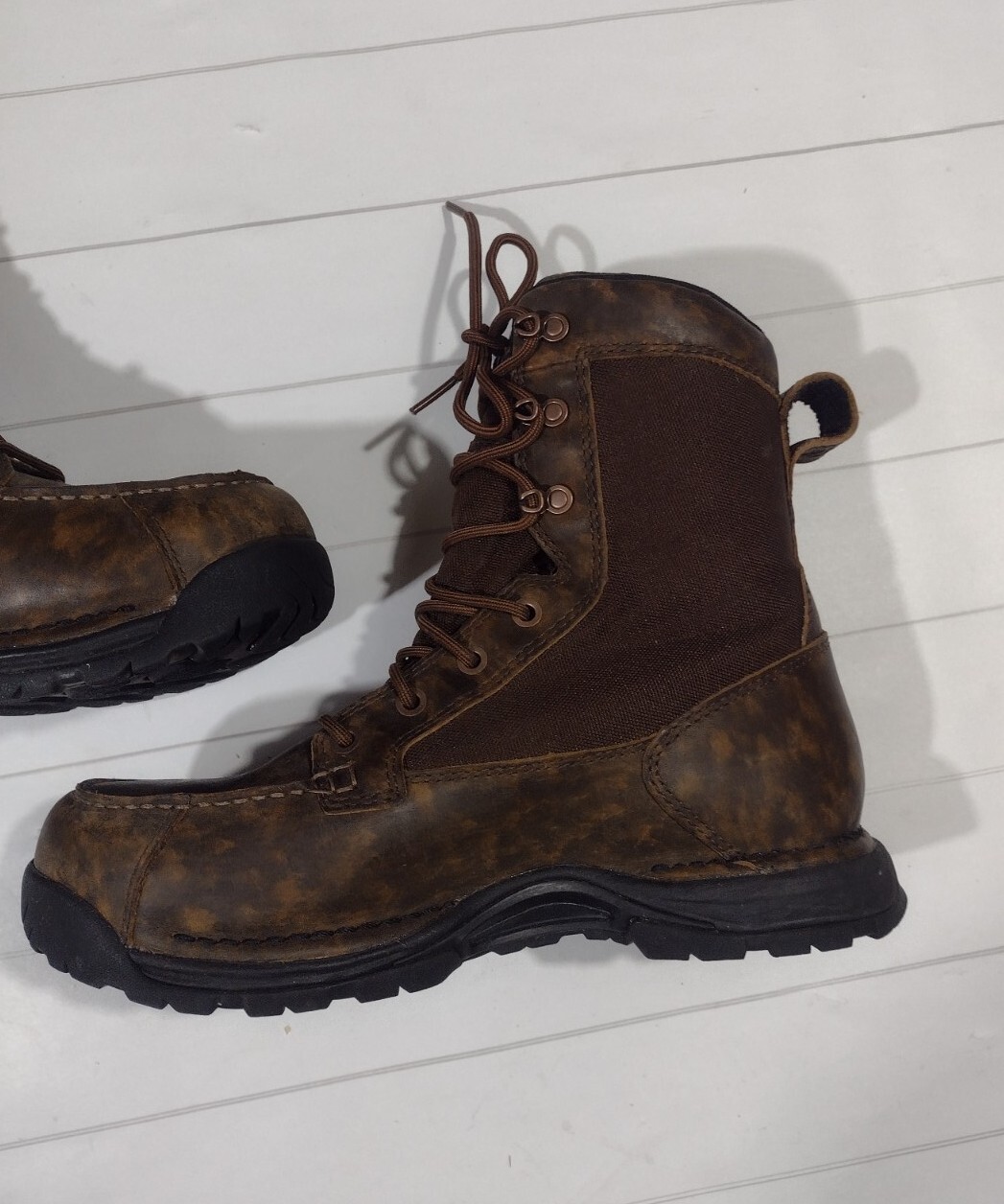 Danner Sharptail 8" Hunting Boots Size 7 Brown Gore Tex Nylon Leather