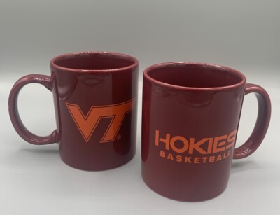 Set Of Two Virginia Tech Coffee/Tea  Basketball Mugs