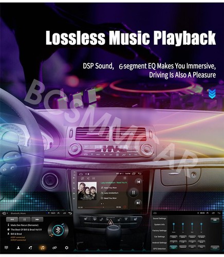 Android 13 9" Radio Car Video Player GPS Fit For Mercedes-Benz E-Class 2002-2009 - Afbeelding 7 van 12