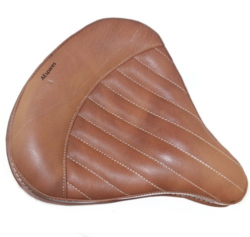 Pour Royal Enfield Classique Pure Cuir Avant Arrière Selle Siège Marron Couleur - Photo 3/18
