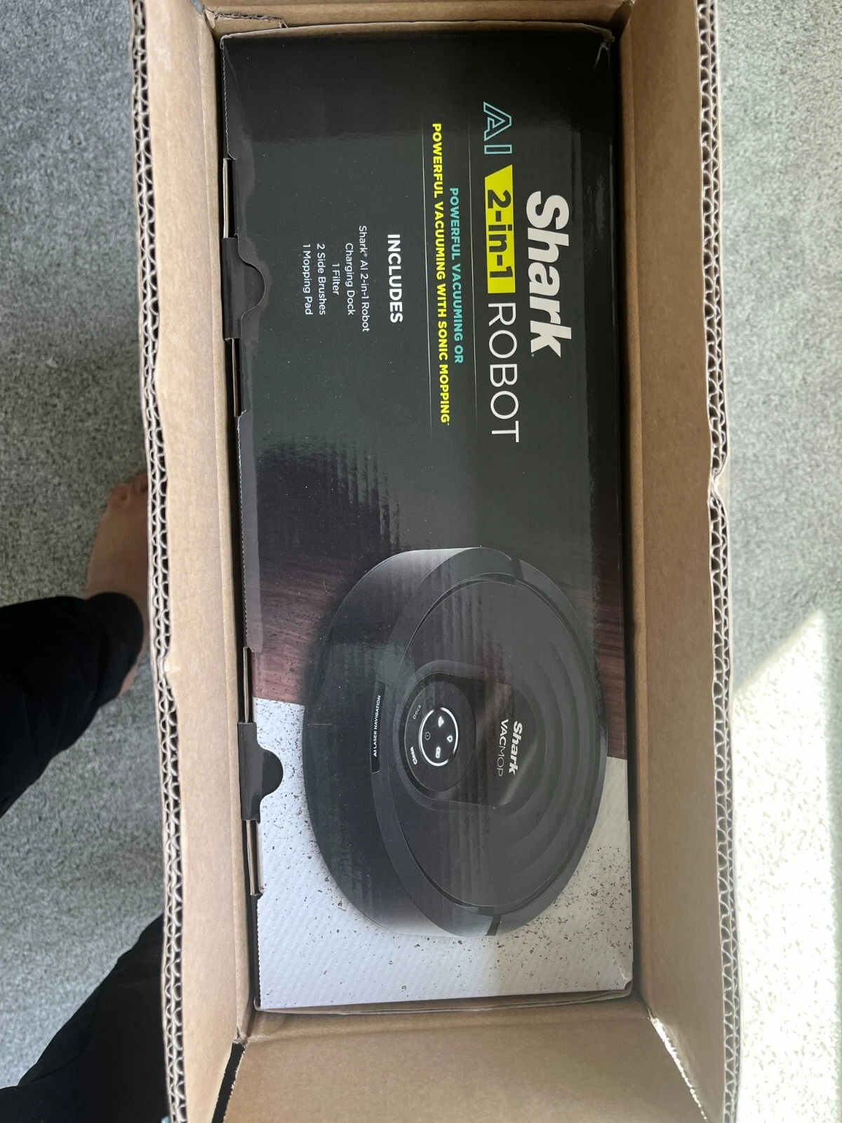 Shark A1 ROBOT RV2002WD 30 Robot Vacuum Mop New Open Box