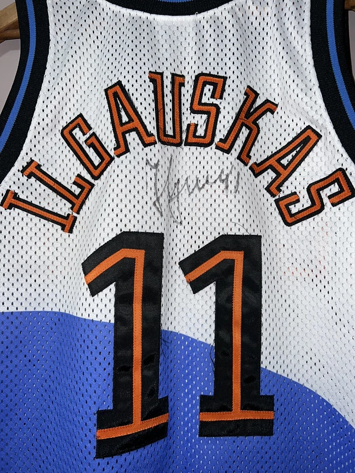 AUTHENTIC ZYDRUNAS ILGAUSKAS CLEVELAND CAVS CAVALIERS STARTER JERSEY sz 48 - Image 4 of 4