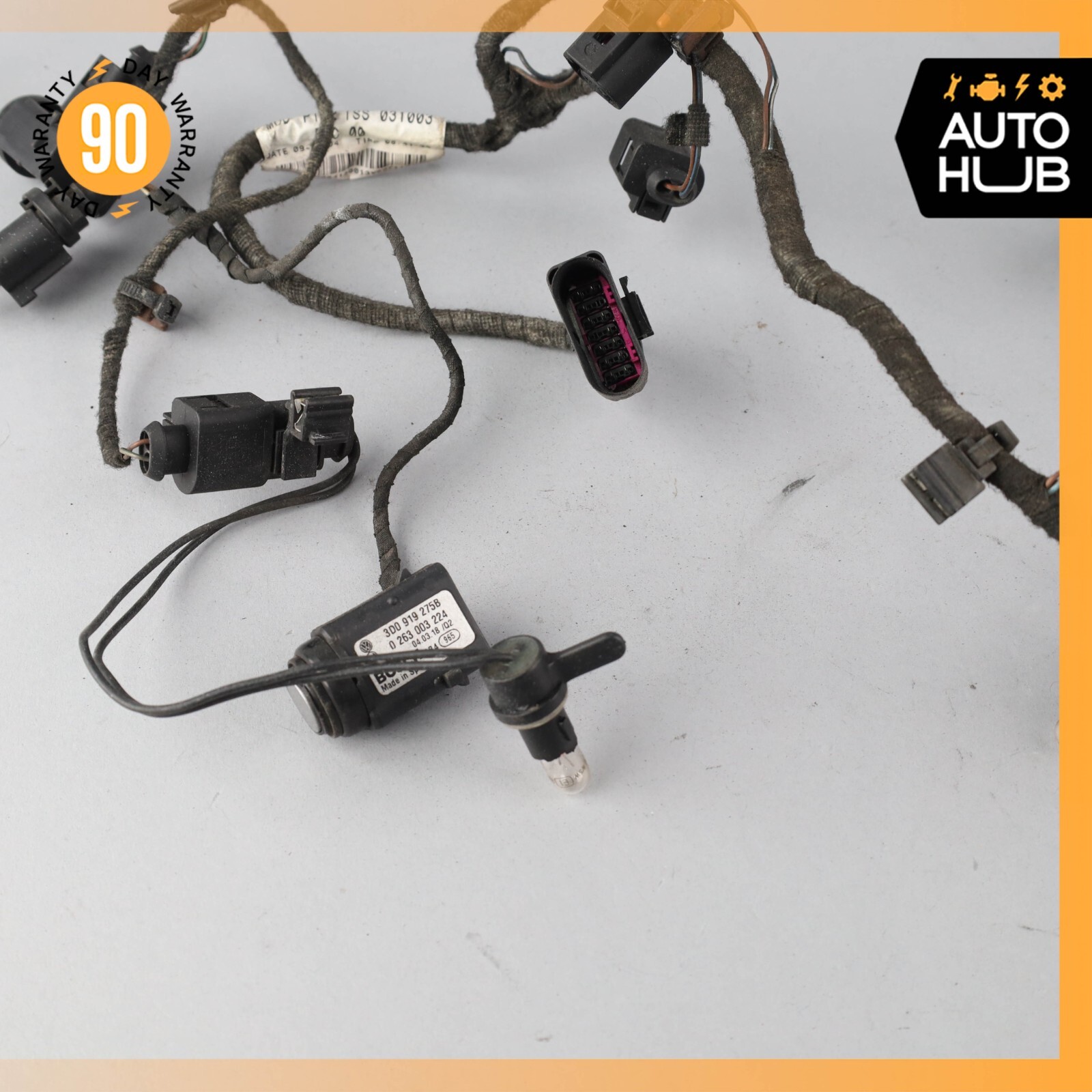 Bentley Continental GT GTC Rear Bumper Parking Sensor Wire Harness PDC OEM