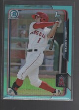 JARED FOSTER 2015 BOWMAN CHROME LIGHT SKY BLUE REFRACTOR #101