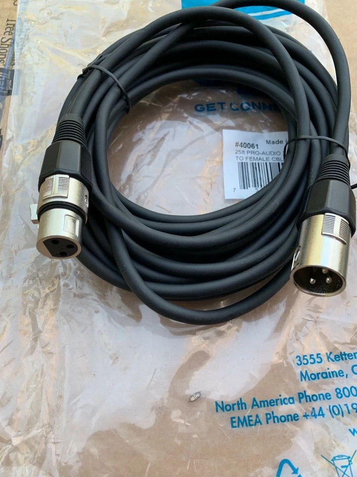 C2G XLR Pro-Audio Cable - 25 Ft (#40061) - Image 2 of 2