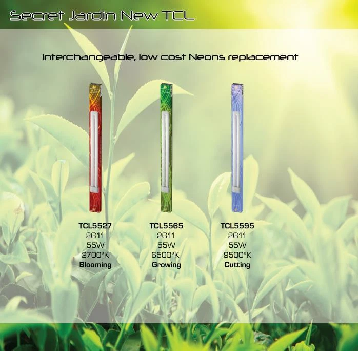 SECRET JARDIN Tubo Fluorescente 55W Fioritura LM, Luce Ideale per Fioritura Piante Indoor Grow