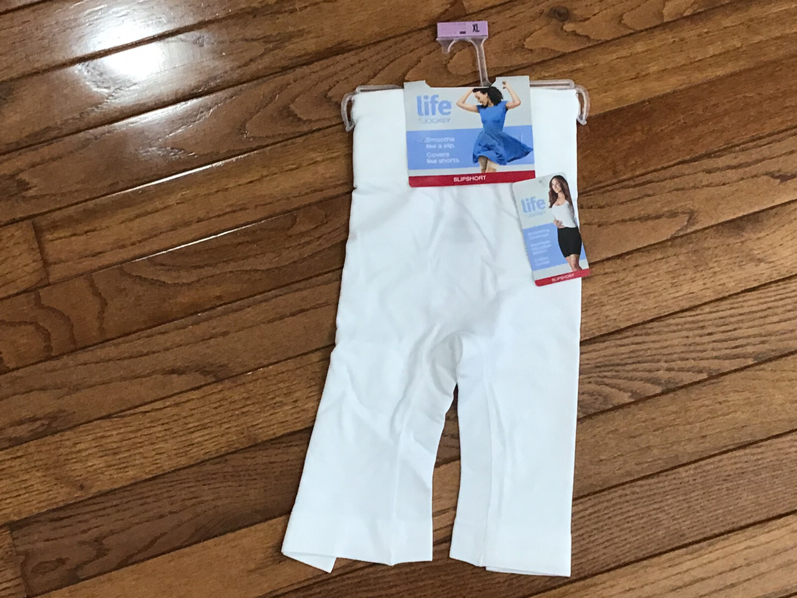 New Life by Jockey Slipshort Underwear XL Stretch Shapewear White (C44