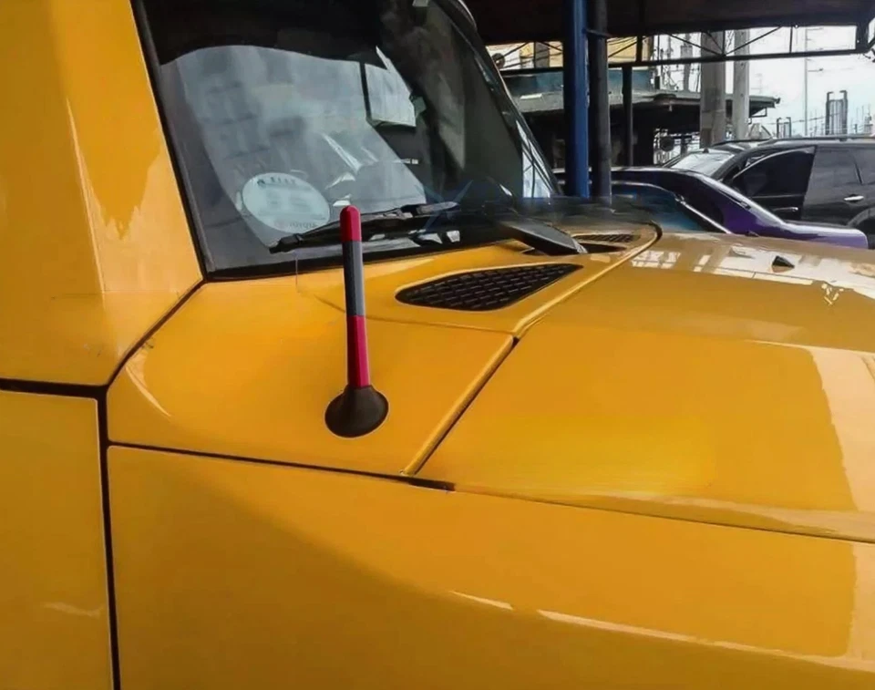 Repuesto Antena Fibra Carbono Rojo 4.7" Impermeable Para Ford E-450 Super Duty Foto 4 de 4