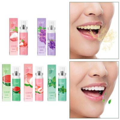 Mouth Spray Deodorants Fresh Breath Grape Peach Flavor Mouth Freshener Care W6G9