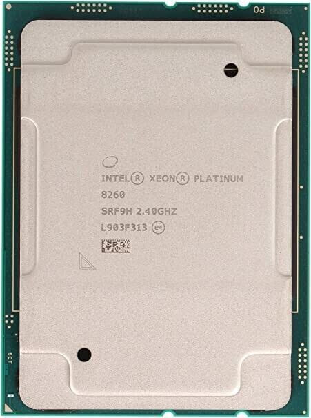 INTEL XEON PLATINUM 8260 2.40GHZ (SRF9H) 24-CORE CPU Processor