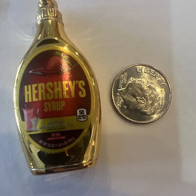 MINI BRANDS - 5 SURPRISE - STRAWBERRY HERSHEY'S SYRUP - RARE - GOLD COLOR 