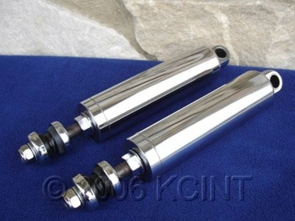 2" DIAMETER CHROME LOWERING SHOCK SET HARLEY SOFTAIL FAT BOY HERITAGE 2000 UP - Image 2 of 4