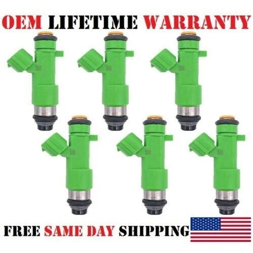 New x6 DENSO Fuel Injectors for 2008-2012 Infiniti EX35 3.5L V6 #16600-jk20a - Image 2 of 4