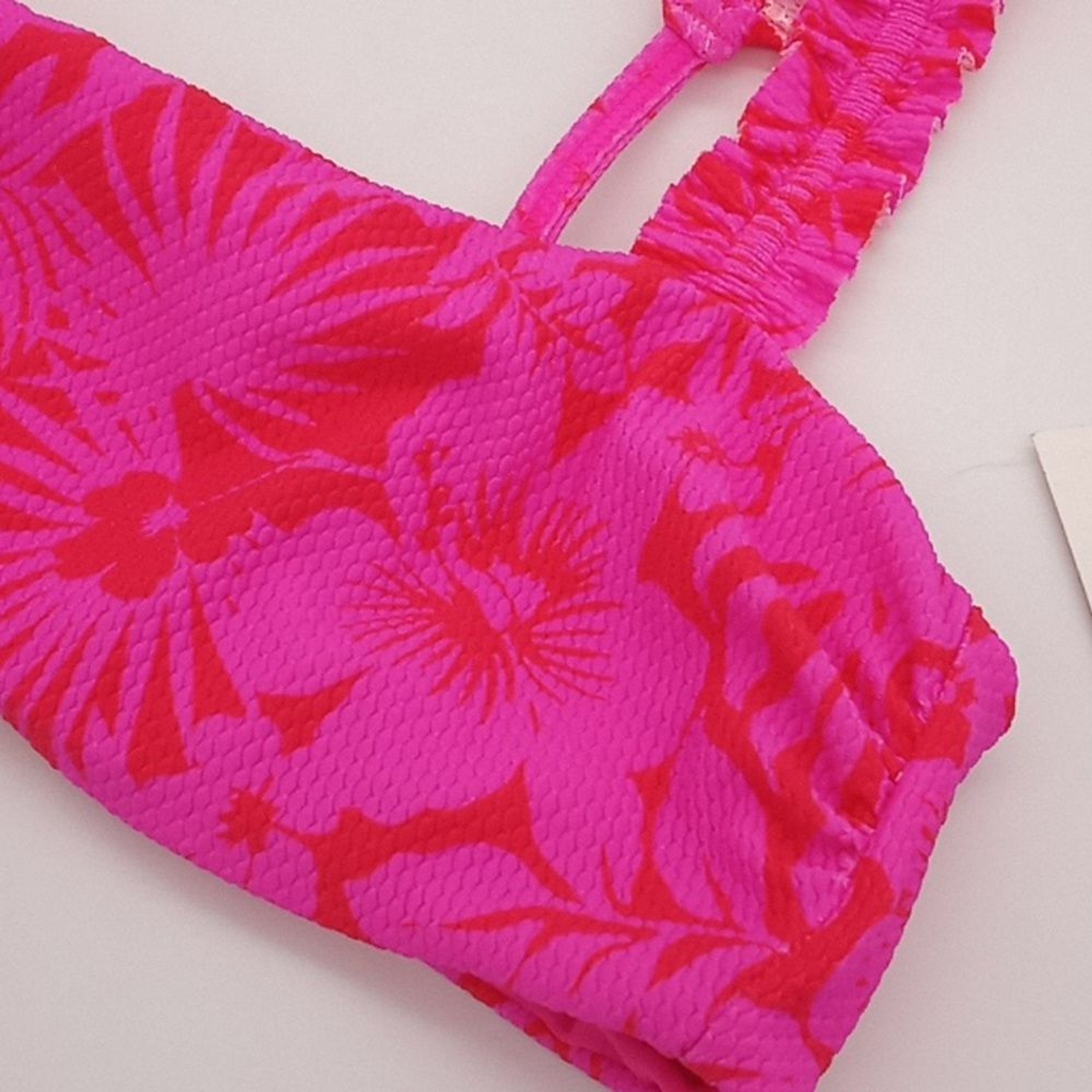 Raisins Bikini Top Juniors S Floral Tulum Bralette Bikini Top Pink S ...