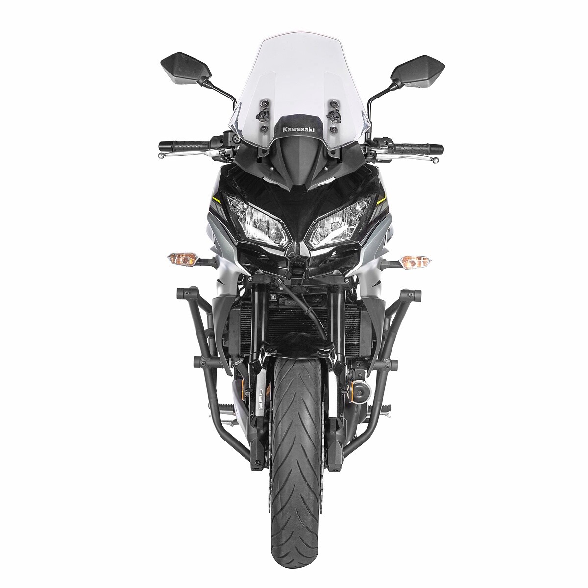 YZXOOP Protection Carénage Moto Versys 650 2015-2024 – Crash Bar Slider Anti-Chute Cadre – Alliage Aluminium Noir