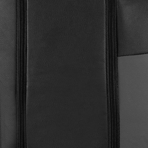 BDK PU Leather Car Seat Covers - Full Set Two-Tone in Black & Gray - Bild 4 von 6
