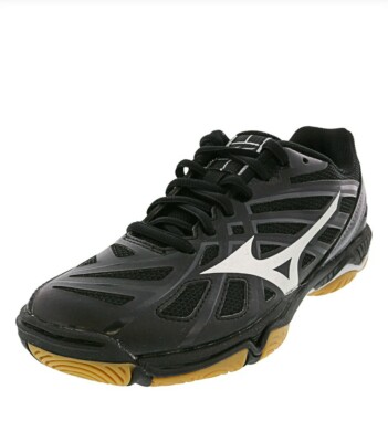 Mizuno Woman's Wave Hurricane 3 Indoor Shoes Black, Size 7 women's