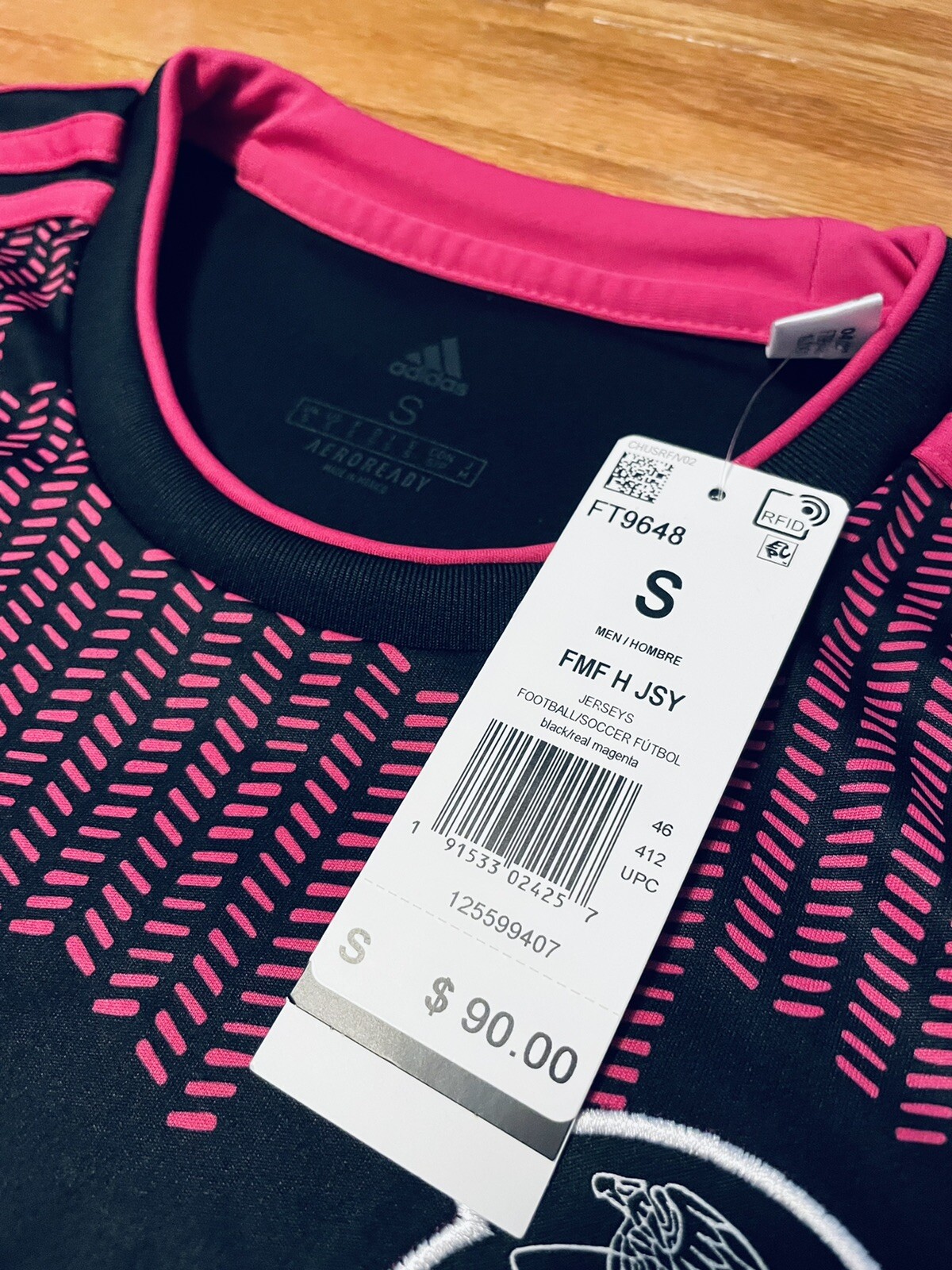 Adidas Mexico Home Jersey 2021 FT9648 Black Real Magenta Size Mens Small  for sale online | eBay