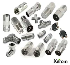 TV Video Audio Coaxial Cable Connectors Adapters - TV Antenna Cable Adapters