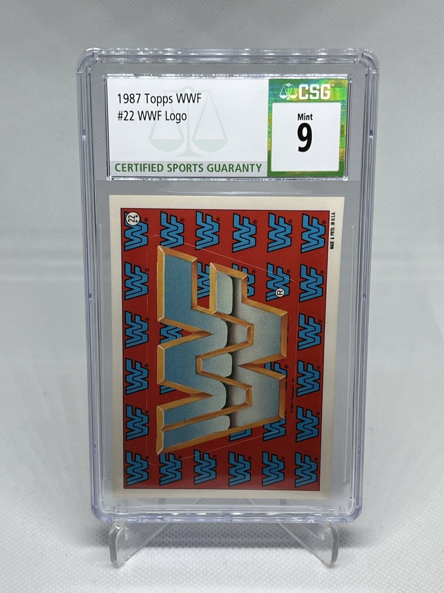 1987 Topps WWF #22 WWF Logo CSG 9 Mint | eBay