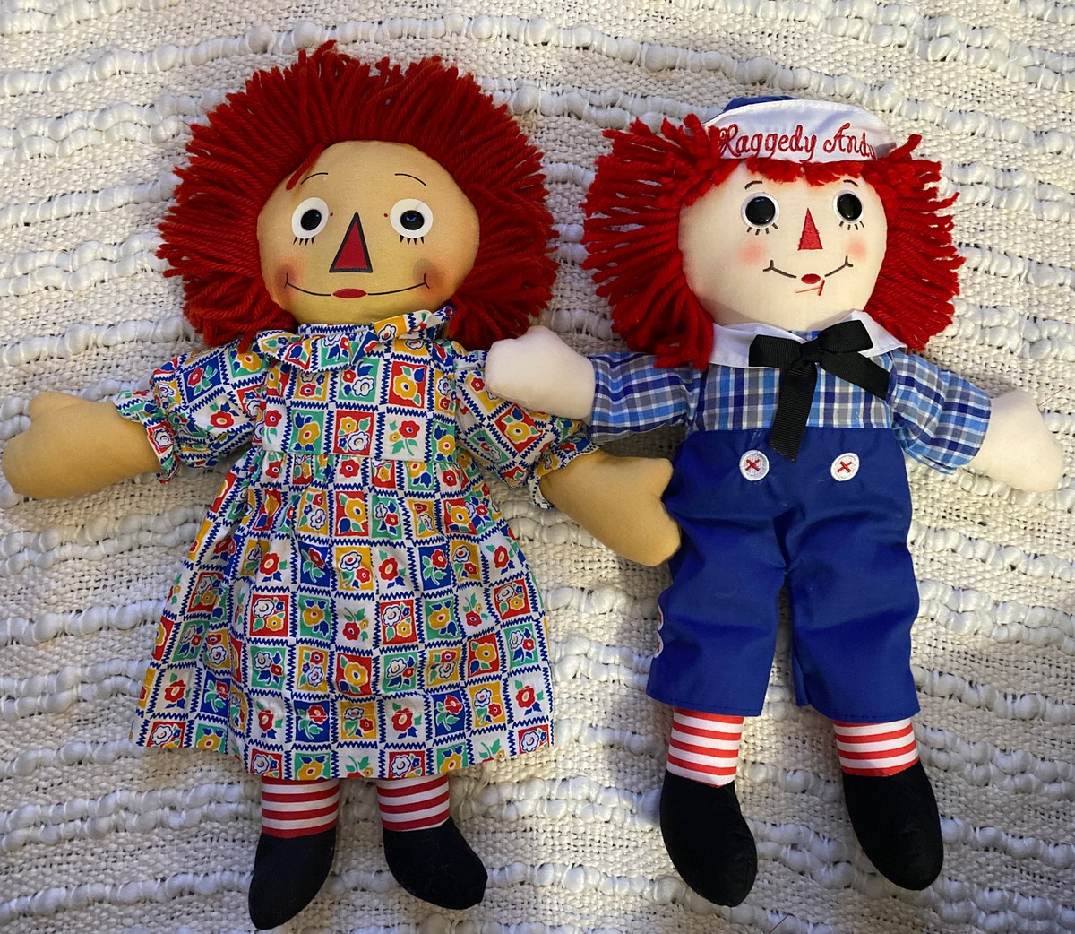 Vintage Raggedy Ann Andy Dolls- ***RARE*** 15” Tall