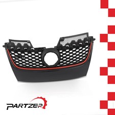 For 2006-2009 Volkswagen Vw Jetta Gtijetta Front Bumper Upper Mesh Grille Black