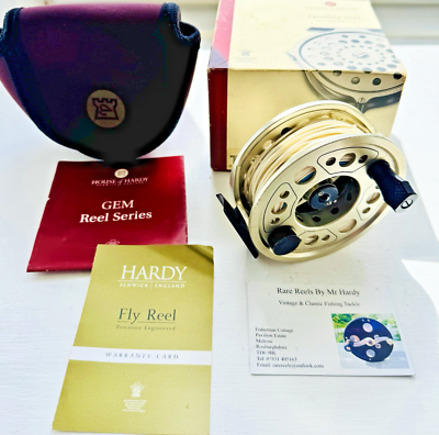 Hardy Gem #8/9 Mid Arbor Fly Reel with WF8 Floating Fly Line Box
