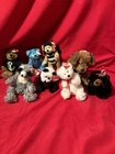 Ty Beanie Babies & Attic Treasures Lot of 8 Vintage Plush + Tags Radcliffe Azure
