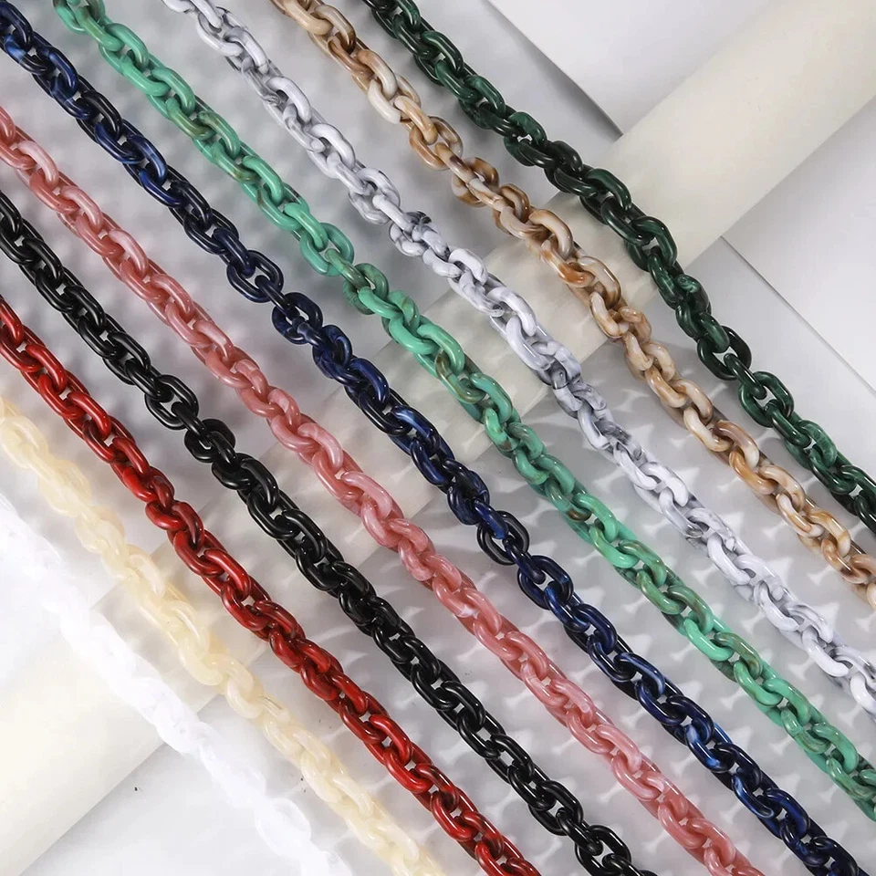 Acrílico Gafas Cadenas Cordón Mujeres Gafas de sol Cadena Anteojos Cordón Correa Cuerda Foto 2 de 4