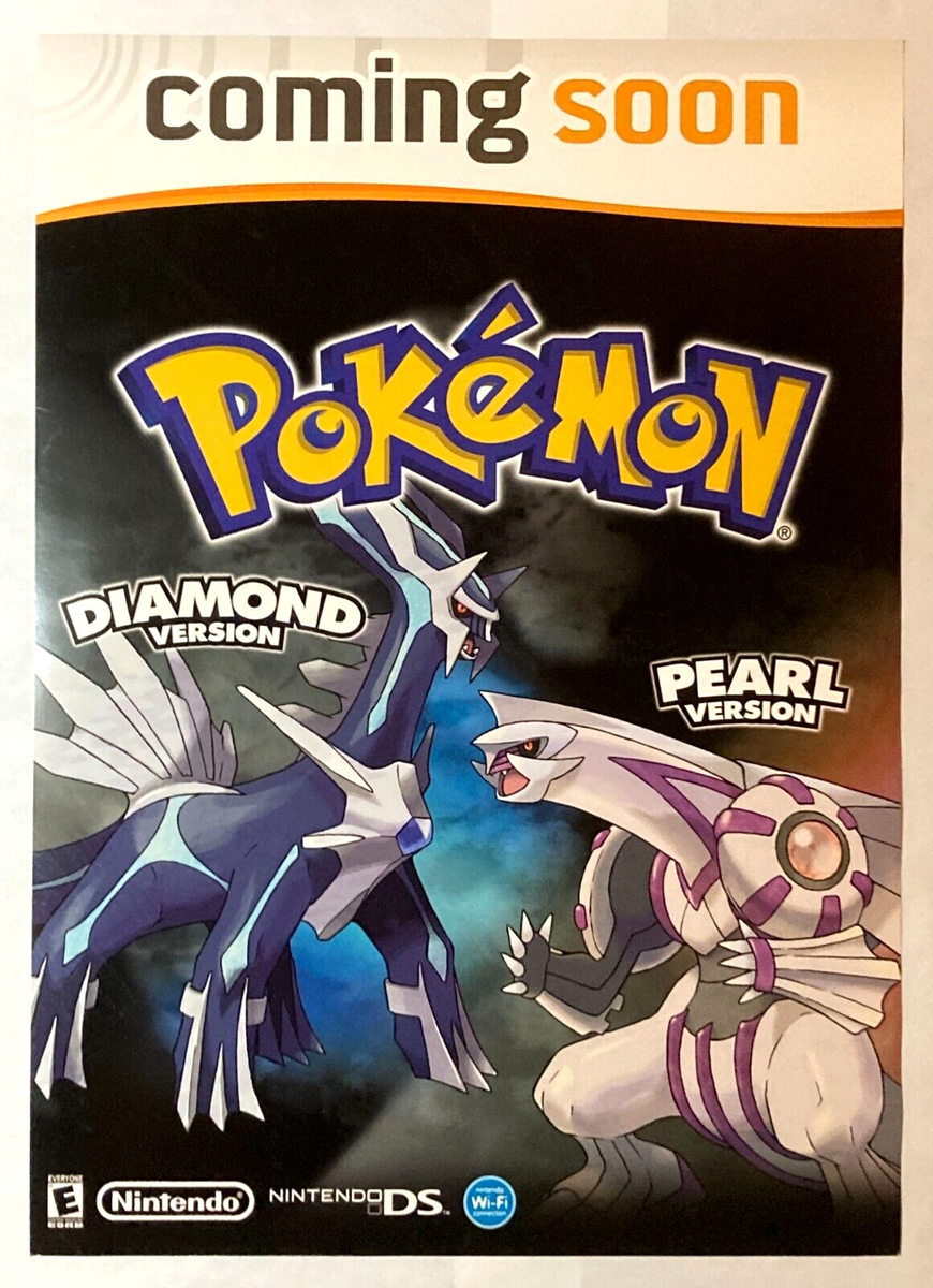 Pokemon Diamond & Pearl Promo Store Display Poster 28