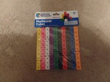 Learning Resources MathLink Cubes, Homeschool, Educational Counting Toy, New