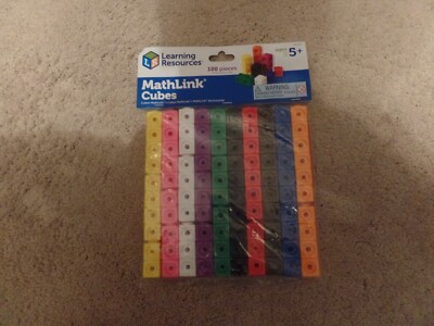 Learning Resources MathLink Cubes, Homeschool, Educational Counting Toy, New