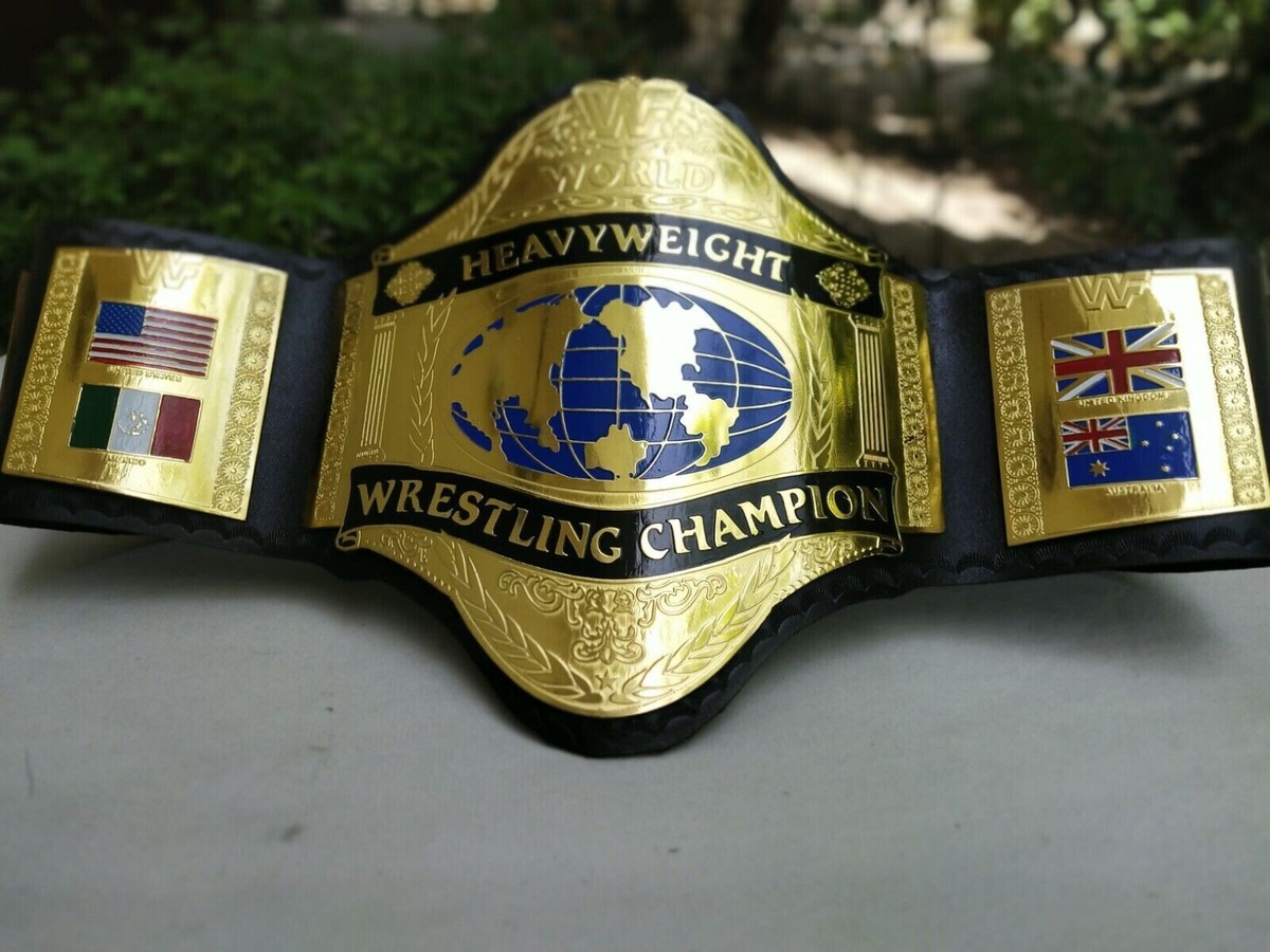 WWF Hulk Hogan World Heavyweight Wrestling Championship Belt Adult