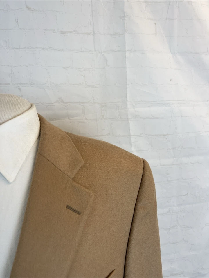 Blazer OTOÑO/INVIERNO Barney's New York Para Hombre Beige Cachemira Sólida 46R $795 Foto 2 de 4