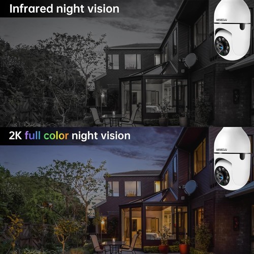 Light Bulb Security Camera 2Pack 5G& 2.4GHz WiFi 2K Security Cameras Wireless... - Picture 5 of 8