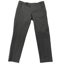 Vince Pant Womens 12 Monochromatic Tuxedo Straight Leg Gray Melange Work