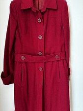 Red Ben Sherman Ladies Military Style Wool Coat Size M